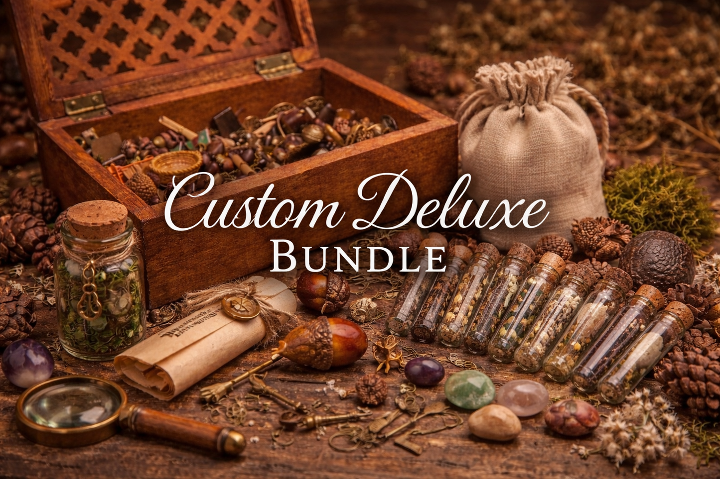 Custom Deluxe Bundle – Personalized Crystal, Trinket & Cozy Decor Collection