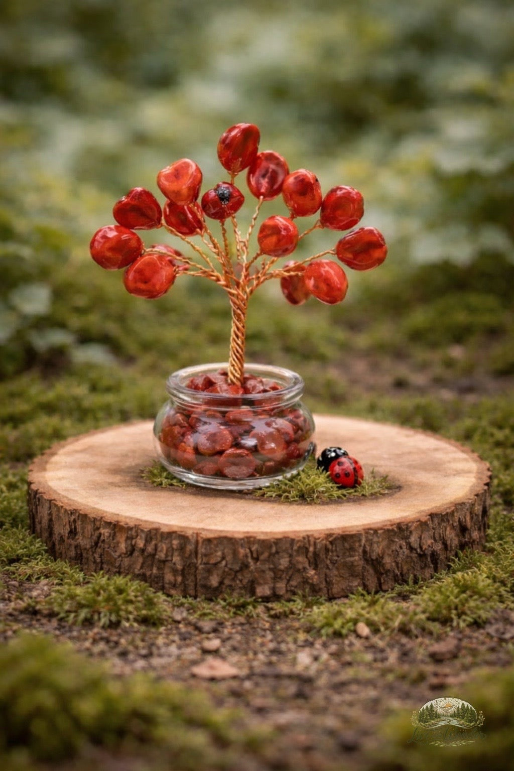 Red Crystal Tree & Ladybug Companion Bundle