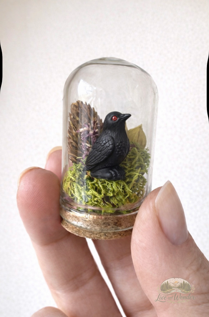 Black Crystal Tree & Raven Companion Bundle